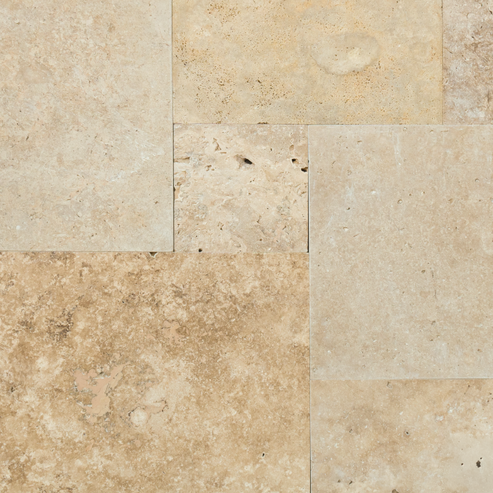 French Pattern Travertino Romano