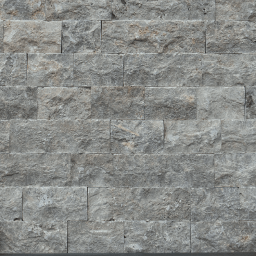 Rock Face Travertino Silver
